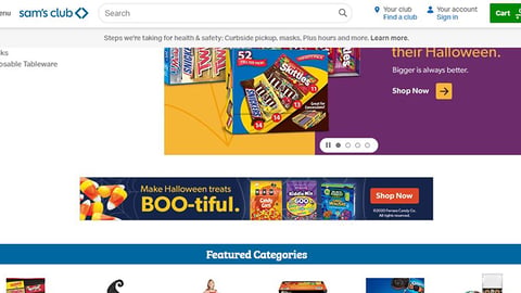 Sam's Club Ferrara Candy 'Boo-tiful' Display Ad